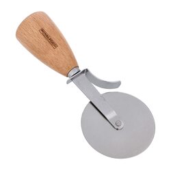 Royalford Wooden Handle Pizza Slicer Wheel, Multicolour