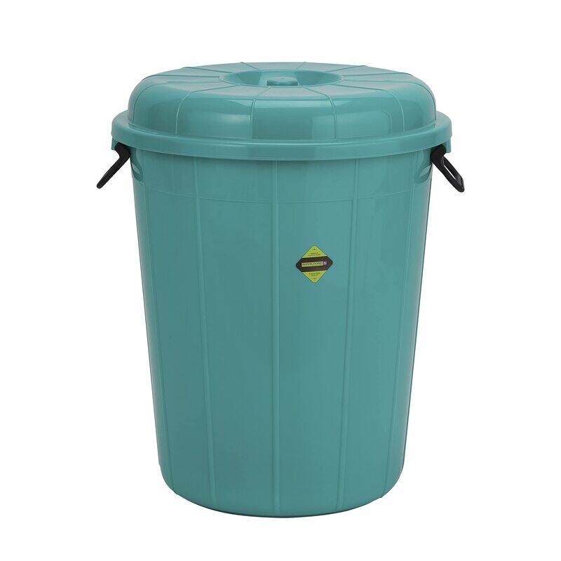 Royalford Economy Drum with Lid, 60 Liters, Assorted Colours