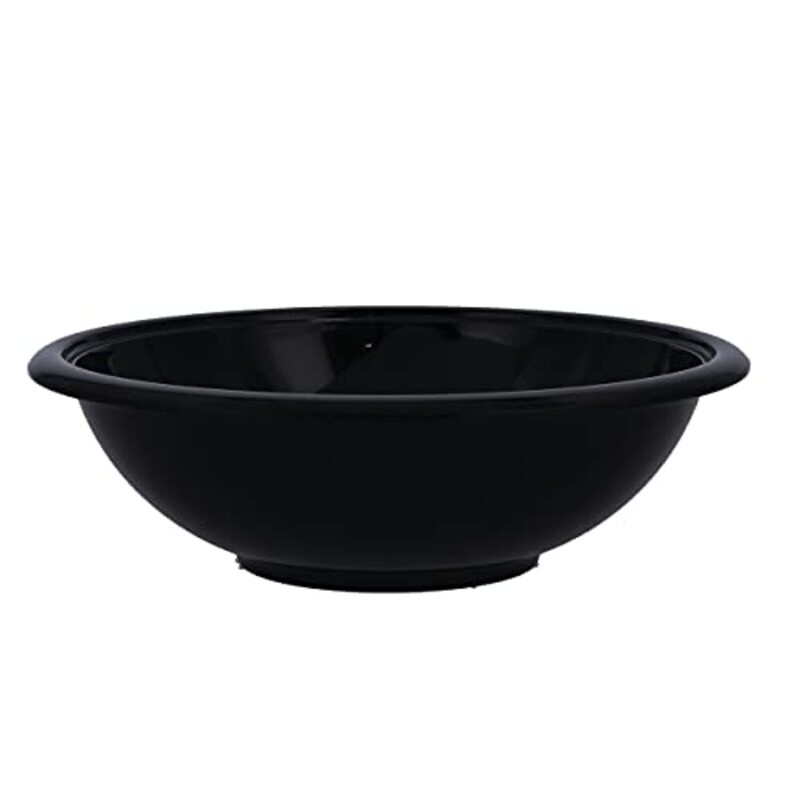 Royalford 10-inch Melamine Serving Bowl with Lid, RF10050, Black