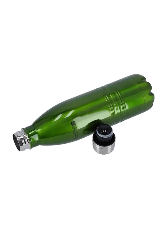 RoyalFord 750ml Stainless Steel Vacuum Bottle, RF5770GR, Green/Silver