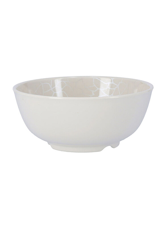 

RoyalFord 6-inch Melamine Serving Bowl, White Pearl