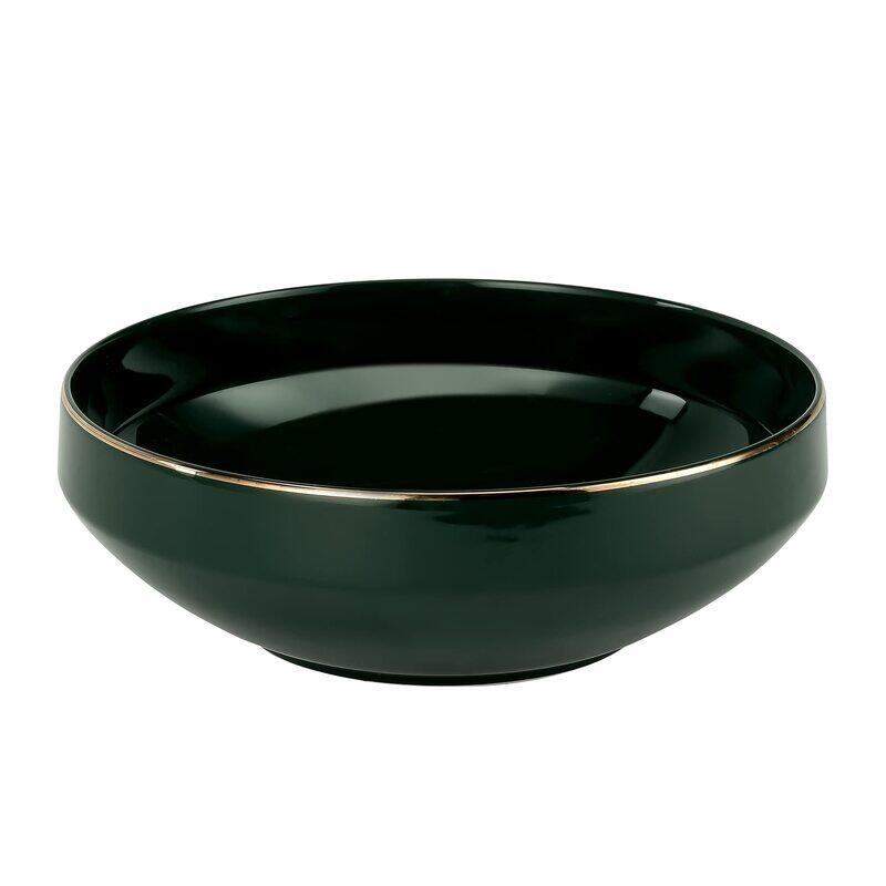 

Royalford 9-inch Royal Green Fine Bone Bowl, RF11336, Green