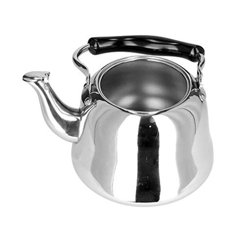 Royalford 4 Ltr Stainless Steel Whistling Kettle, RF11043, Silver