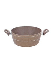 RoyalFord 30cm Granite Coated Smart Casserole with Glass Lid, RF9471, 45x31.5x15, Beige