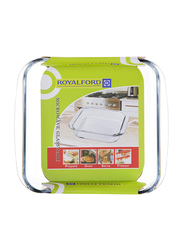 RoyalFord 1.5 Ltr Glass Square Baking Dish, RF2702-GBD, Clear