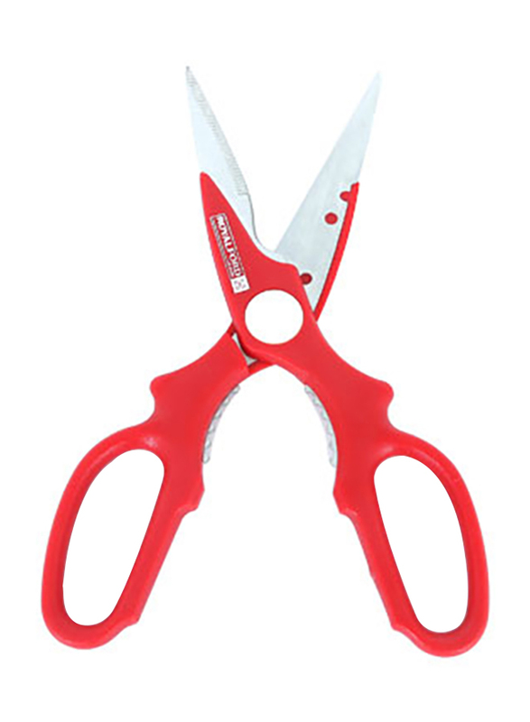 RoyalFord Stainless Steel Kitchen Scissor, RF5839, Red