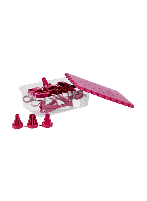 Royalford 15-Piece Turkey Cookie Set, Red