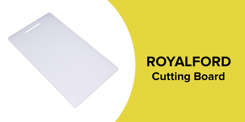 RoyalFord 37cm Plastic Cutting Board, White