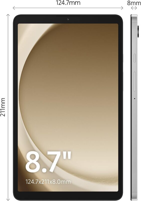 Samsung Galaxy Tab A9+ 5G 4GB RAM, 64GB Storage, Silver UAE Version X216