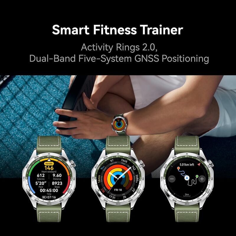 HUAWEI Watch GT4 46mm Smartwatch,  24/7 Health Monitoring, Brown,UAE VERSION