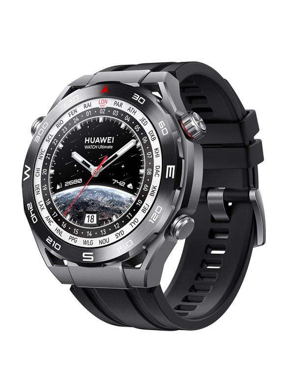 

Huawei Watch Ultimate, 1.5-inch Amoled Dial, Zirconium-Based Liquid Mineral, Nano-ceramic Bezel, Black