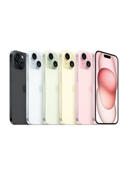 Apple iPhone 15 256GB Pink, Without FaceTime, 6GB RAM, 5G, Single SIM Smartphone, UAE Version