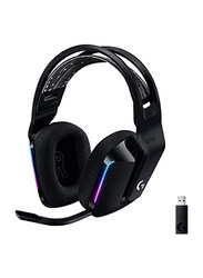 Logitech G733 LIGHTSPEED Wireless Gaming Noise Cancelling Headset with Suspension Headband and External Mic, Black