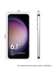 Samsung Galaxy S23 128GB Lavender, 8GB RAM, 5G, Dual Sim Smartphone, UAE Version