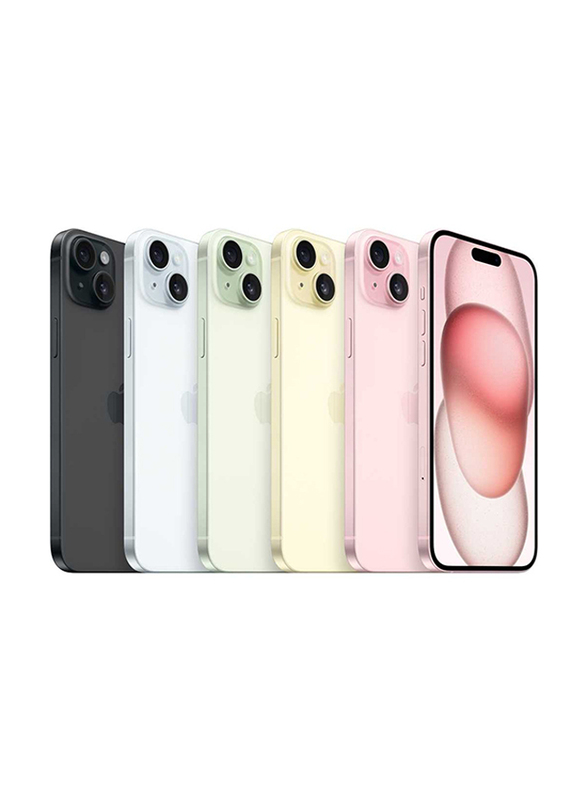 Apple iPhone 15 Plus 256GB Pink, Without FaceTime, 6GB RAM, 5G, Single SIM Smartphone, UAE Version