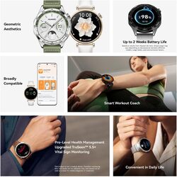 HUAWEI Watch GT4 46mm Smartwatch,  24/7 Health Monitoring, Brown,UAE VERSION