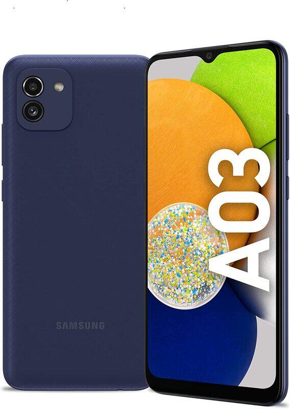 

Samsung Galaxy A03 64GB, 4GB RAM LTE Android Smartphone, Blue (UAE Version)