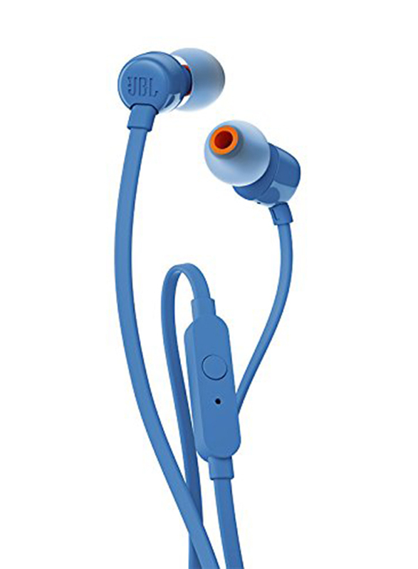 JBL T110 3.5mm Jack In-Ear Headphones, Blue
