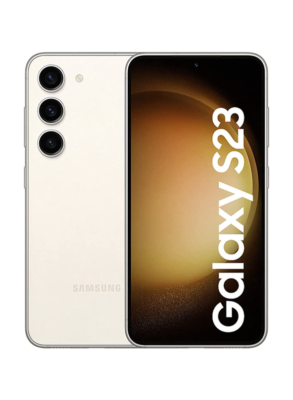 Samsung Galaxy S23 128GB Cream, 8GB RAM, 5G, Dual Sim Smartphone, UAE Version