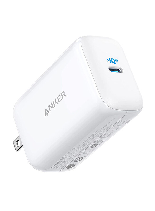 

Anker PowerPort III Wall Charger, 65W, PIQ 3.0 PPS USB Type-C Port, White