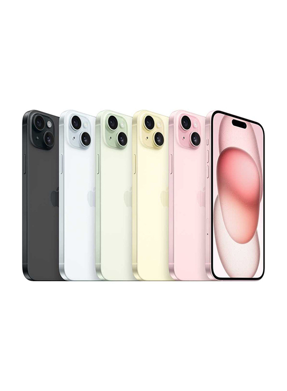 Apple iPhone 15 Plus 256GB Pink, Without FaceTime, 6GB RAM, 5G, Single SIM Smartphone, UAE Version