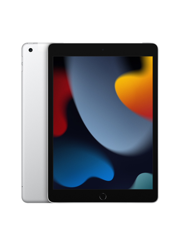 Apple iPad 2021 (9th Gen) 64GB Silver 10.2-inch Tablet, With FaceTime, 3GB RAM, Wi-Fi Only, International Version