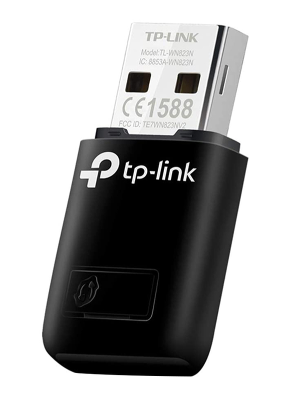 TP-Link TL-WN823N N300 Mini Wireless USB Adapter, Black