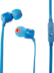 JBL T110 3.5mm Jack In-Ear Headphones, Blue