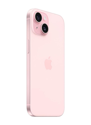 Apple iPhone 15 256GB Pink, Without FaceTime, 6GB RAM, 5G, Single SIM Smartphone, UAE Version
