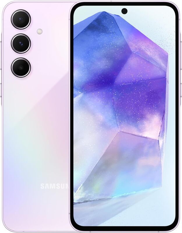 Samsung Galaxy A55 5G, Dual SIM Mobile Phone Android, 8GB RAM, 256GB Storage, Awesome Lilac, UAE Version