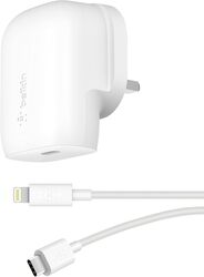 Belkin 30W USB C Wall Charger with USB-C to Lightning Cable, PPS