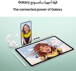 Samsung Galaxy Tab S9 FE+ 5G 128GB Storage 8GB Ram, S Pen Included, Silver UAE Version X616