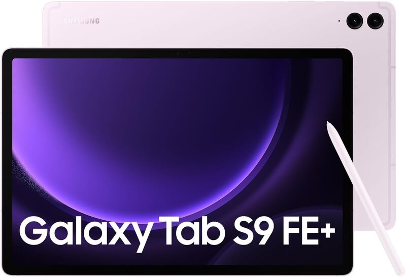 Samsung Galaxy Tab S9 FE+ 5G 256GB Storage 12GB Ram, S Pen Included, Lavender UAE Version X616