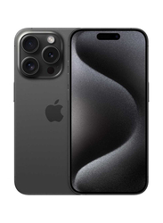 Apple iPhone 15 Pro 128GB Black Titanium, Without FaceTime, 8GB RAM, 5G, Single SIM Smartphone, Middle East Version