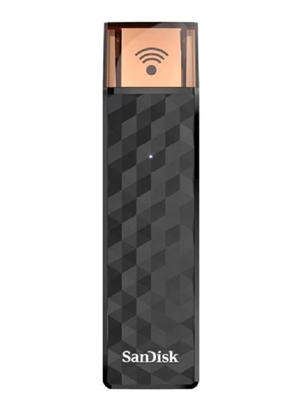SanDisk 32GB Connect Wireless Stick USB Flash Drive, SDWS4-032G-G46, Black