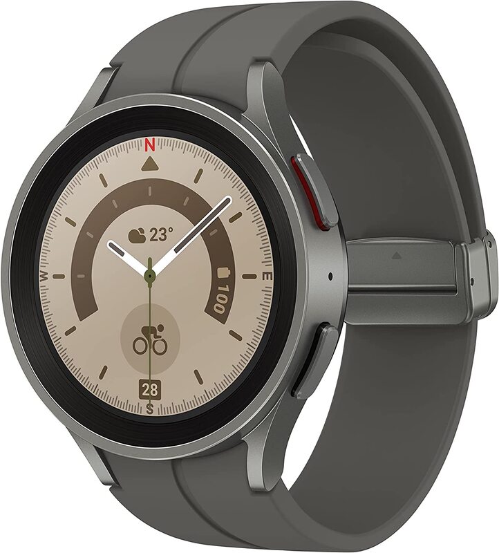 Samsung Galaxy Watch5 Pro Smart Watch, 45mm, Gray Titanium (UAE Version)