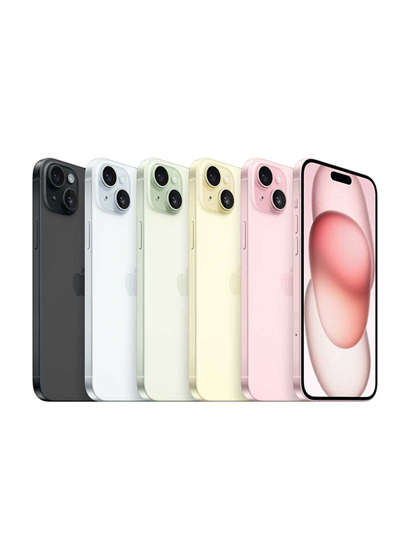 Apple iPhone 15 Plus 128GB Pink, Without FaceTime, 6GB RAM, 5G, Single SIM Smartphone, UAE Version