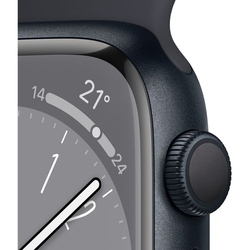 Apple Series 8 41mm Smartwatch, GPS, Midnight Aluminium Case with Midnight Sport Band