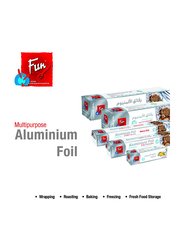 Fun Indispensable Aluminium Foil Roll for Food Wrap, 500 Sq.Ft.