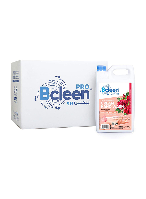 Bcleen Liquid Refill with Moisturizing Rose Scent Hand Wash Soap, 5 Liter, 4 Gallon