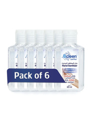 Bcleen Hand Sanitizer Gel with 70% Ethyl Alcohol Set, 60ml x 6 Pieces