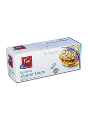 Fun Indispensable Biodegradable Sandwich Zipper Bags, Large, 18.3 x 23.5cm, 50 Pieces