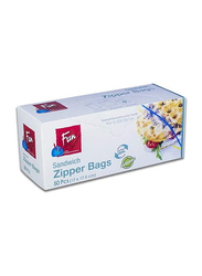 Fun Indispensable Biodegradable Sandwich Zipper Bags, Medium, 17 x 17.5cm, 50 Pieces