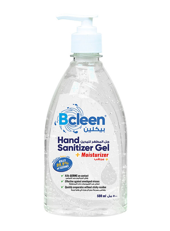 Bcleen Hand Sanitizer Gel + Moisturizer, 500ml