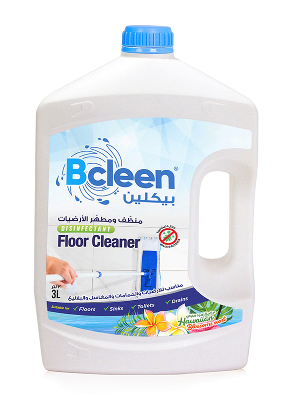 Bcleen Hawaiian Blossoms Scent Antibacterial Disinfectant Floor Cleaner, 3 Litres