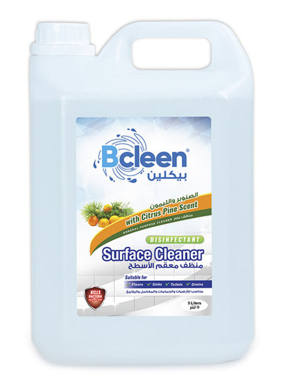 

Bcleen Citrus Pine Multisurface Disinfectant Floor Cleaner Liquid, 5 Liters