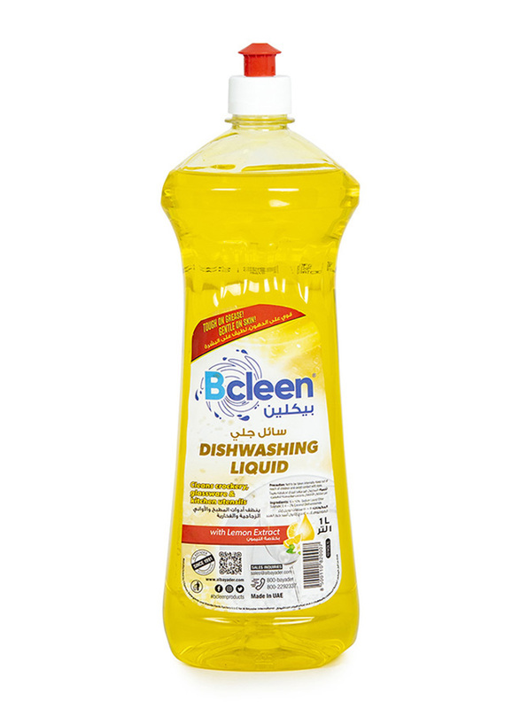 Bcleen Dishwashing Liquid with Lemon Extract, 1 Liter