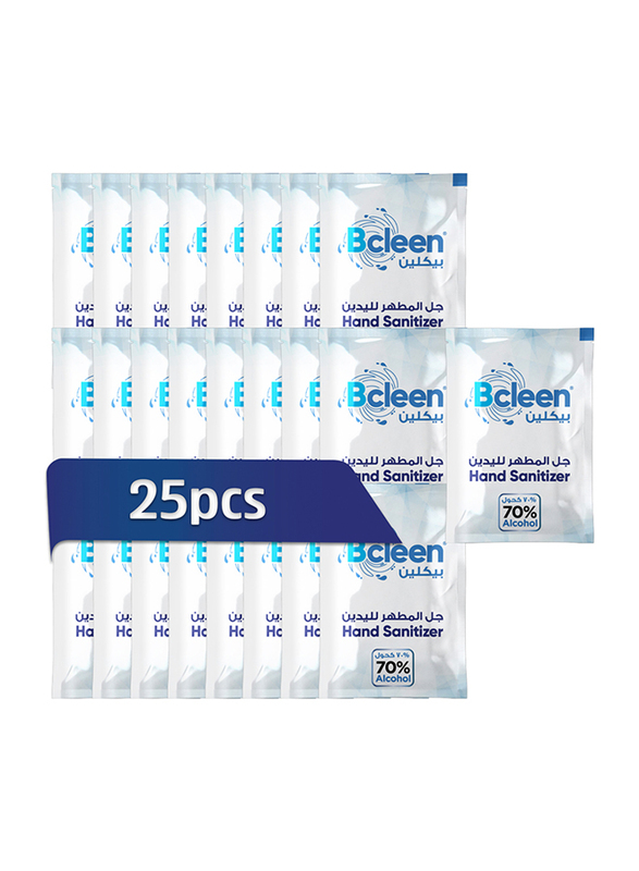 Bcleen Hand Sanitizer Sachets, 3ml x 25 Pieces