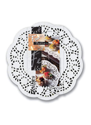 Fun 12-inch 250-Piece Festive Round Doily Set, White