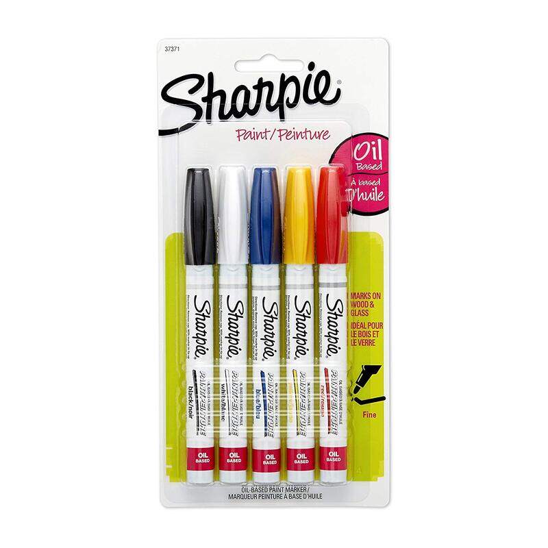 

Sharpie 5-Piece Oil-Based Fine Point Paint Marker Set, Assorted Colours